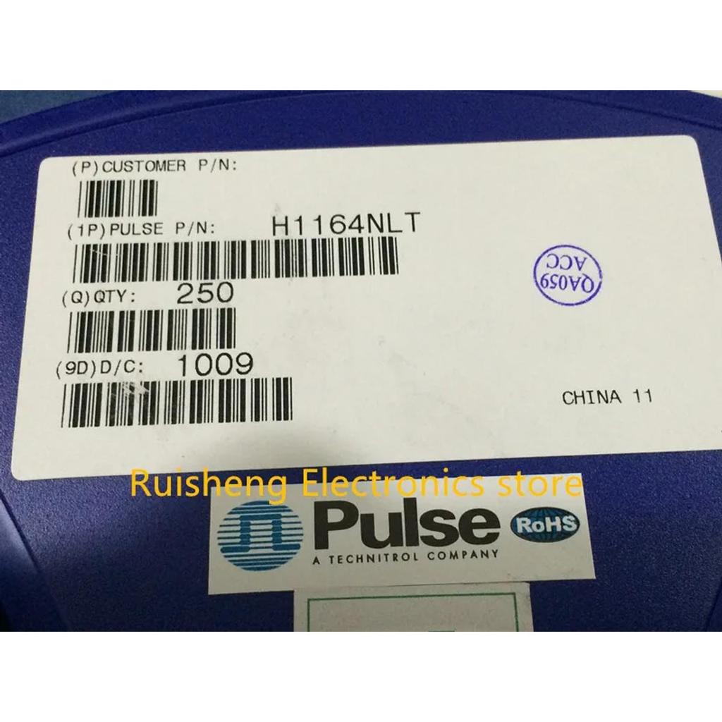 10PCS H1164NL Transformer, 1:1, 4-port, 100BASE-TX, SMT  LAN 10/100 Base-T Pulse Transformer Surface Mount