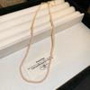 Dopamine Pearl Necklace: Retro Court Style Versatile Clavicle Chain for Women