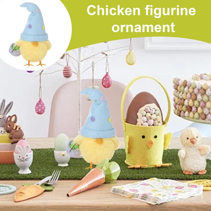 2025 New Easter Decorations Ins NerdyEaster Egg Chick Figurines Holiday Party Gifts Indoor Home DIY Decoration