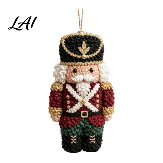 Keepsake Ornament Crafts Fabric Poke Art Christmas Kit DIY 3D Santa Tree Craft Handmade Hanging Ornaments Snowman Gingerbread Man for Holiday Mantel