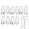 10Pcs Soccer Goal Net Strap Adjustable Fastener Tape Heavy Duty Multifunction White Soccer Goal Attachment Strap Soccer Accessories