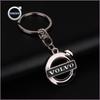 3D Metal Car Badge Keychain Zinc Alloy Keyrings Auto Accessories for Volvo R Design T6 AWD C30 C40 C50 C70 S40 S60 S70 S80 S90 V40