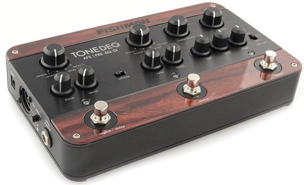 FISHMAN FX ToneDEQ AFX EQ and DI with Dual Effects Preamp,