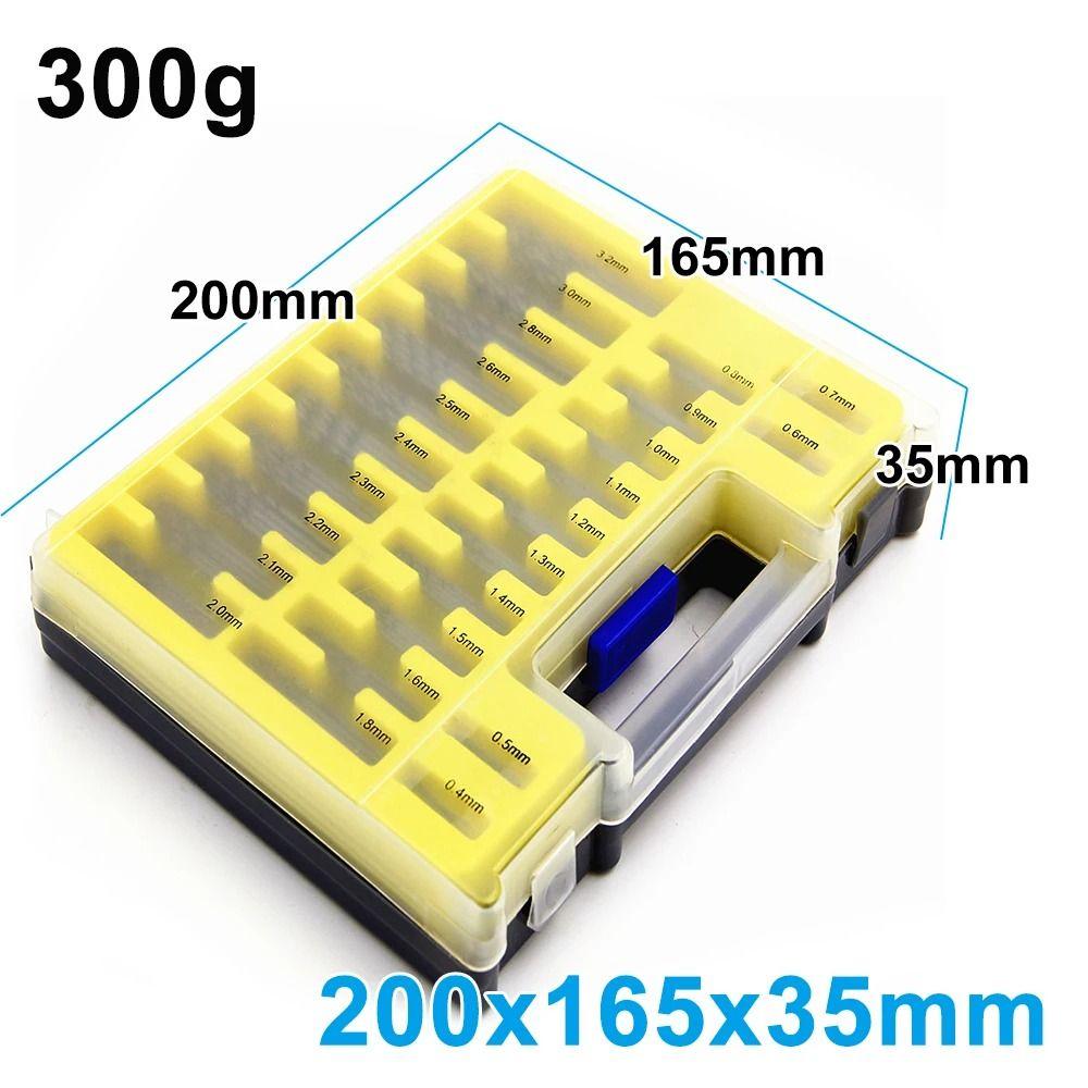Plastic Box Wear Resistant Twist Drill Bit Mini Sturdy 0.4-3.2mm Small Drill Portable Durable Hole Opener Set Woodworking