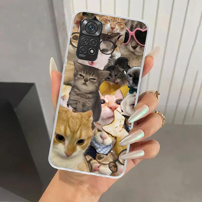 Crying Cat Memes Phone Case for Xiaomi Redmi Note 15 14 14S 13 12S 12 Pro 11S 11 Plus 11T 11E 10S Soft Funda Print Shell Redmi N