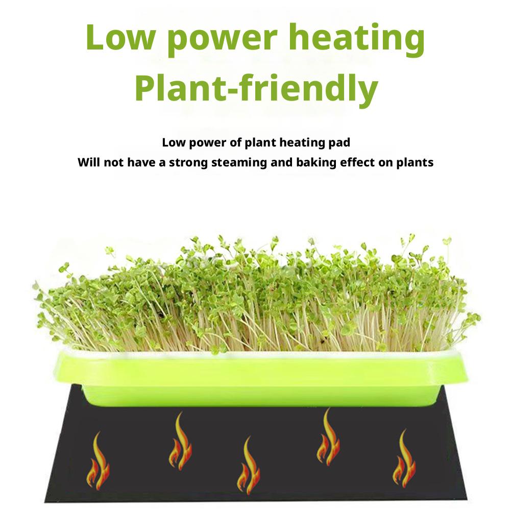 8.5W Plant Heat Mat PVC Leather Plant Warming Mat Indoor USB Warm Hydroponics Heating Pad For Indoor Plants Reptiles
