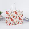 1pcs Christmas Tote Bags with Handles Xmas Non-Woven Gifts Bags Santa Snowman Treat Bags Party Decorations
