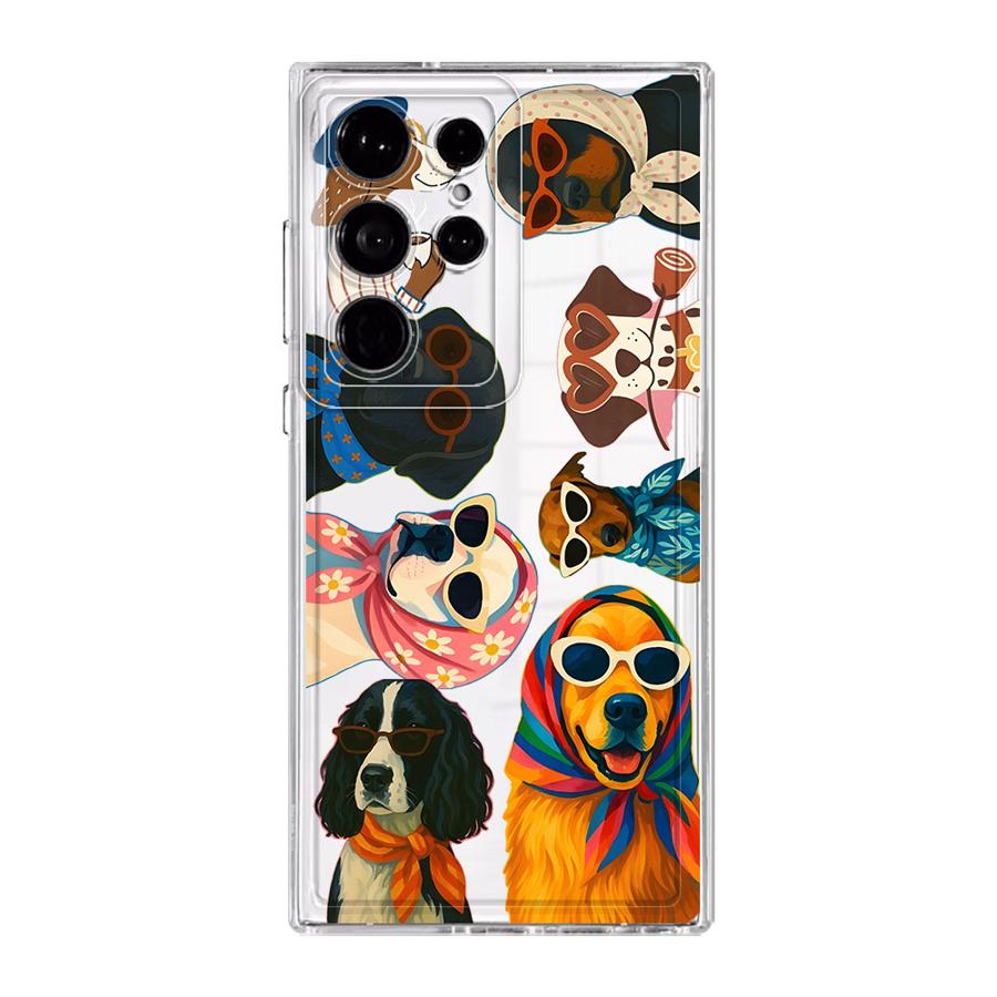 

Чехол для Samsung Galaxy S26 S20 Plus S25 Edge S23 Ultra Note 20 Ultra 10 S24 S22 FE S21 Чехол для телефона Мультяшная собака Galaxy S24