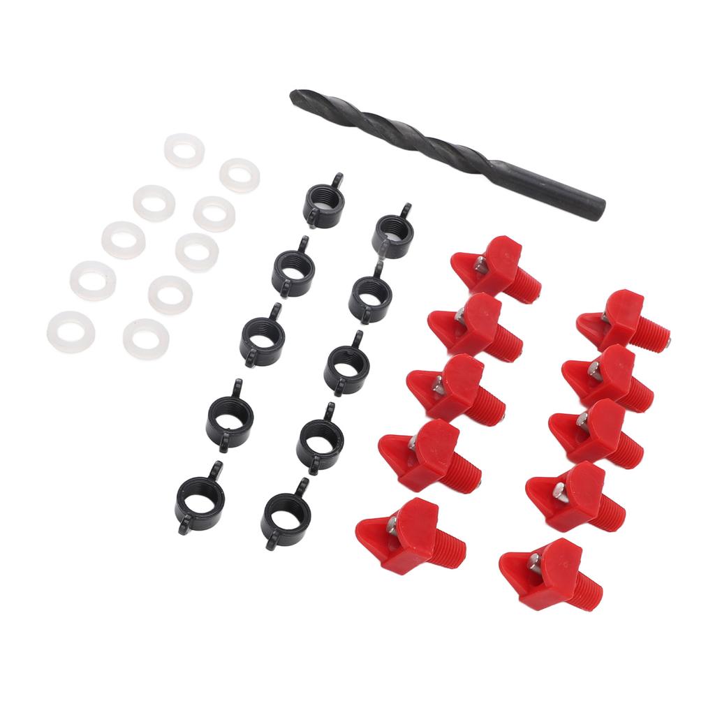 Horizontale Hühner-Tränkenippel Kunststoff Automatische Geflügeltränke-Set für Rohr Eimer