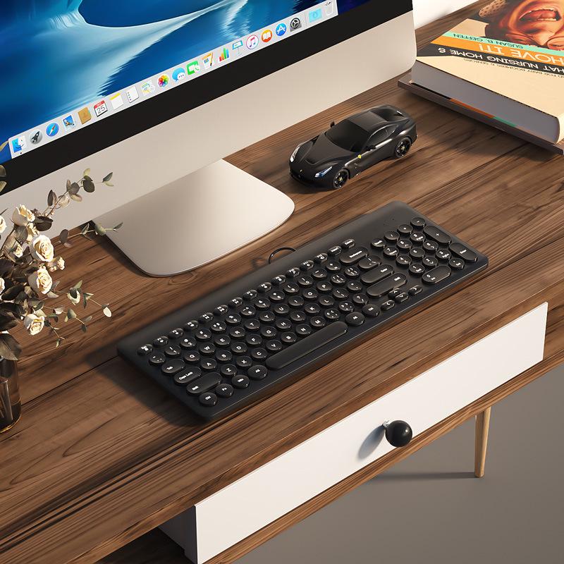 BOW Hangshi Wired Keyboard & Mouse Set for Girls with USB Connection