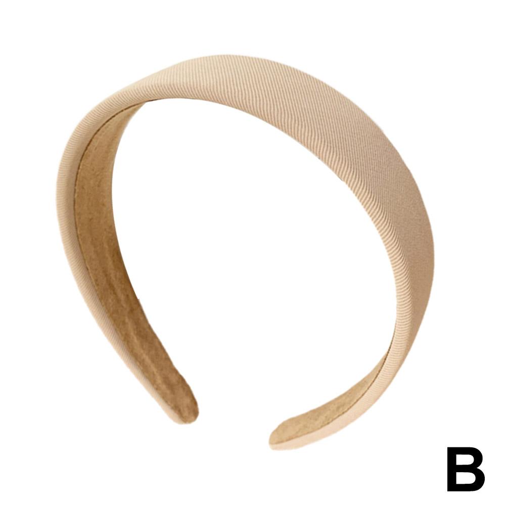 Fashion Solid Color Wide Headbands for Women Girls, 3cm Wide Non-Slip Elastic Thick Hair Band Hair Hoop Trendy Winter Fall Style