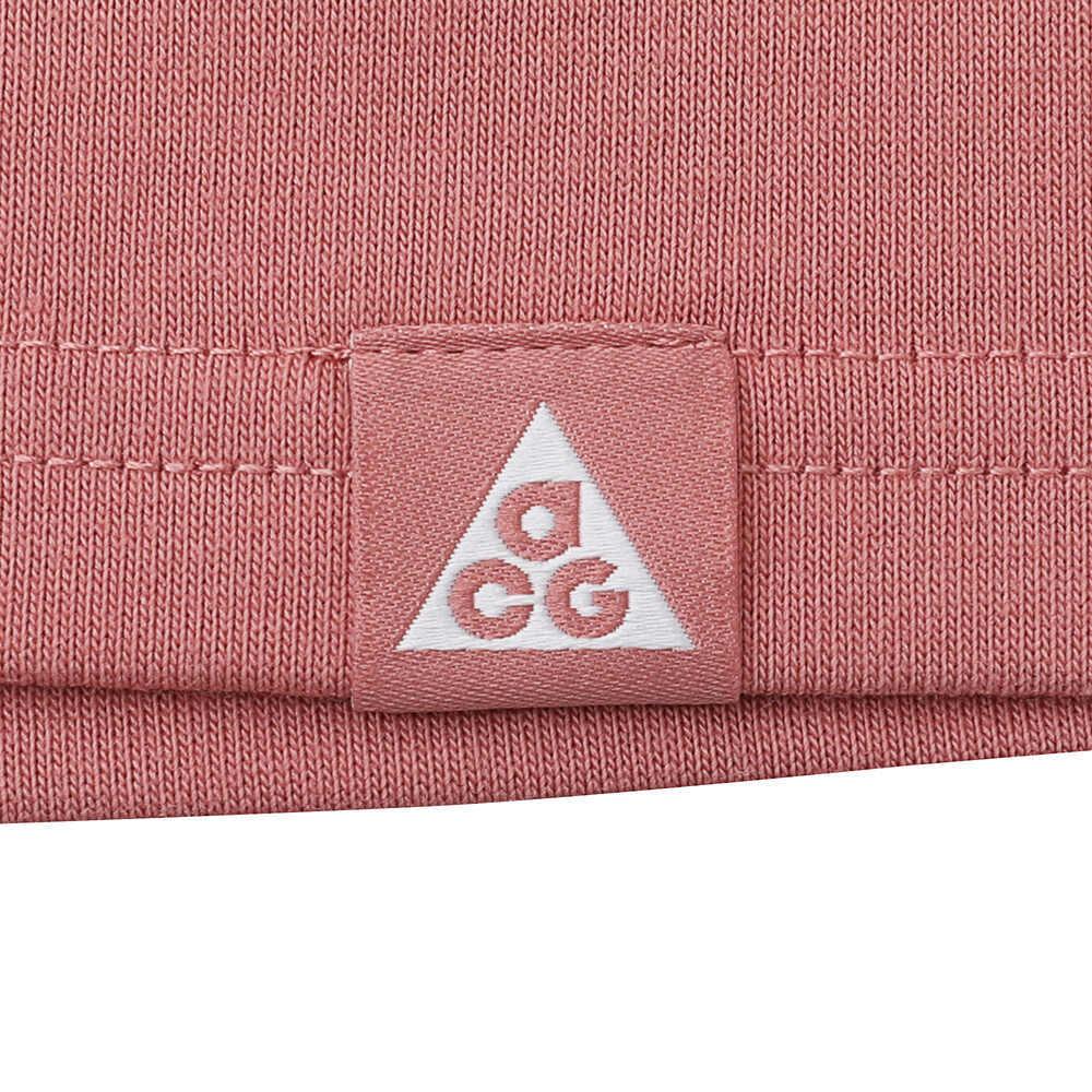Nike Logo Print Casual Sports Ribbed Crew Neck Comfortable Breathable Dopamine Long Sleeve T-Shirt Men T-Shirt Pink FV3487-618