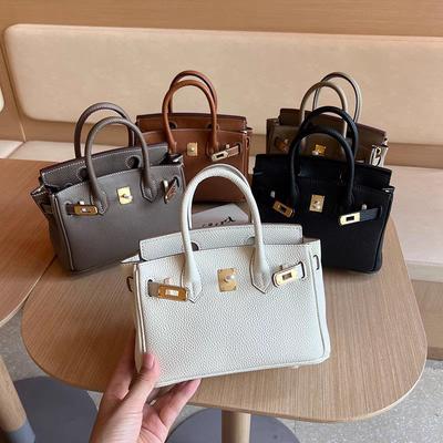 Europejskie i amerykańskie modele handlu zagranicznego, torba platinum z liczi z pierwszej warstwy skóry bydlęcej, damska torba ze skóry naturalnej na ramię crossbody mini torba