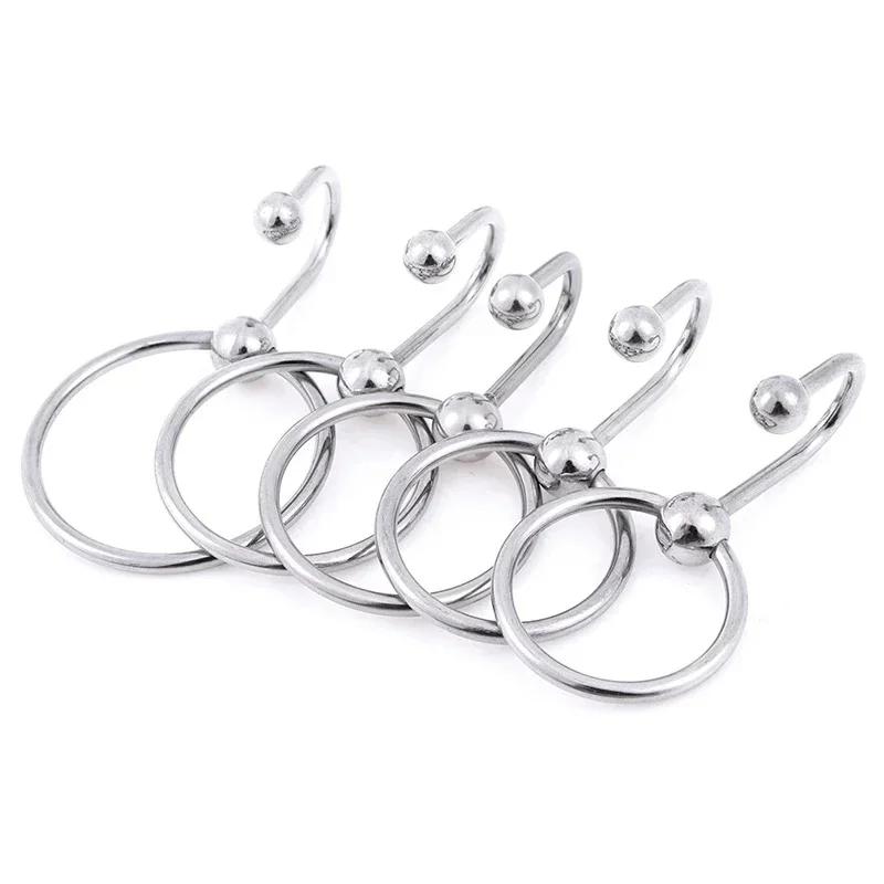 Male Sex Delay Glans Ring Metal Bead Penis Rings Stimulator Irritation Urethral Dilators Cock Ring Penis Plug Sex Toy For Men 18