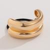 Geometric Metal Hair Tie, Alloy Elastic Ponytail Holder for Women, Minimalist Square Hair Ring for Daily Commuting Use