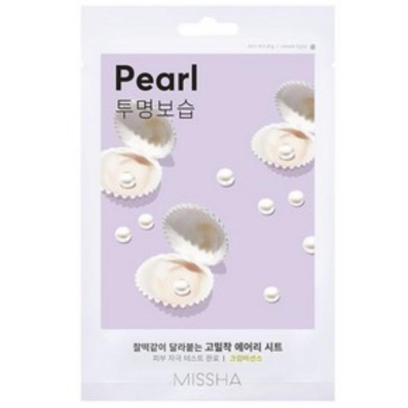 

MISSHA Airy Fit Sheet Mask – Ultra-Thin Adhesive Facial Mask 20 Sheets (6 Types Assorted) 06.Pearl 20pcs