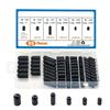 Carburetor Vacuum Port Cover Set with Closed-End Black Rubber Pieces, 3/16" 5/32" 7/32" 1/4" 5/16" 3/8" Size Groups for Service Use and Storage