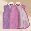 Middle-aged and Elderly Women Grandma Sleeveless Vest New Spring Clothes Plus Velvet Padded Coat 60 Years Old 70 Mother Spring and Autumn Vest
