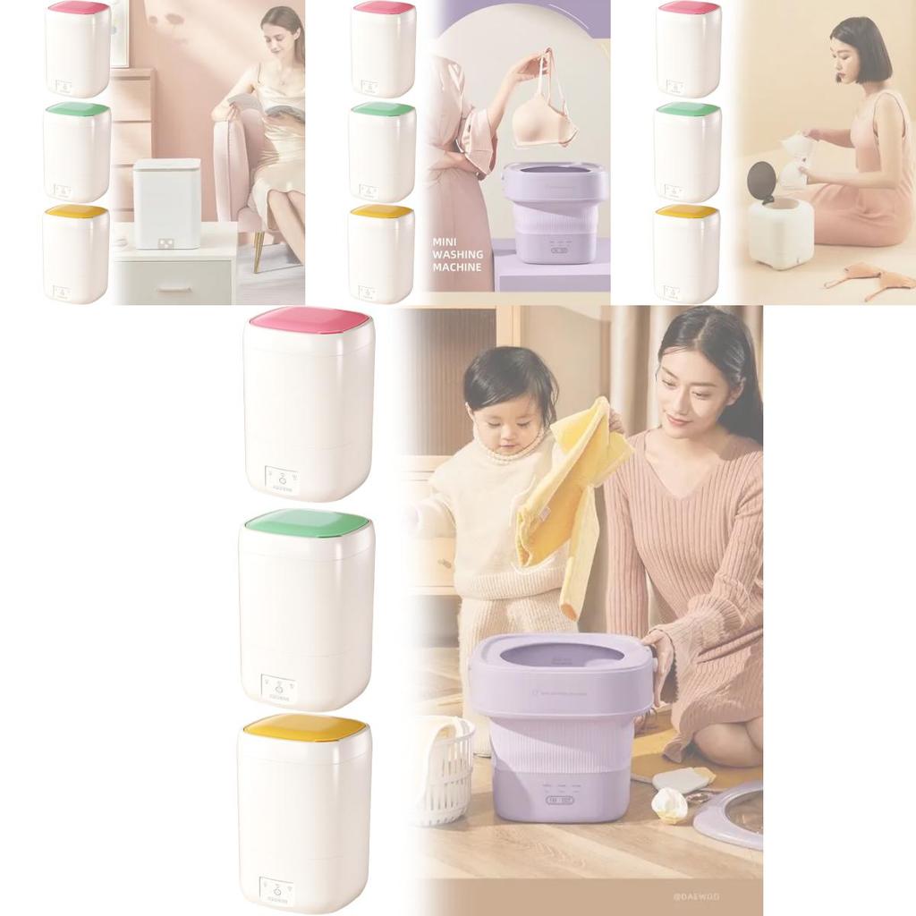 Kompakte halbautomatische Mini-Waschmaschine mit Timer für Zuhause und Reisen
