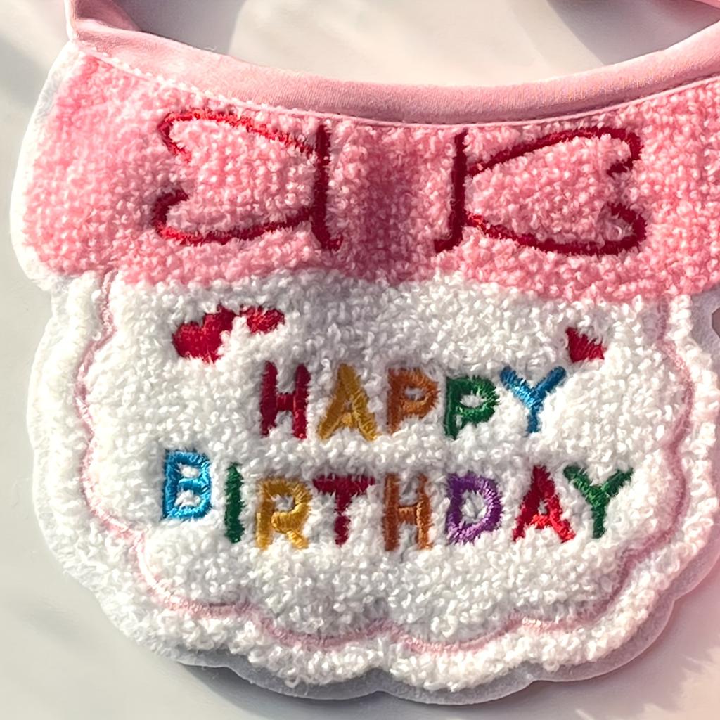 2026 Pet Birthday Hat Scarf Set Adjustable, Cat/Dog Birthday Supplies Mini Pet Saliva Towel Cat/Dog Supplies