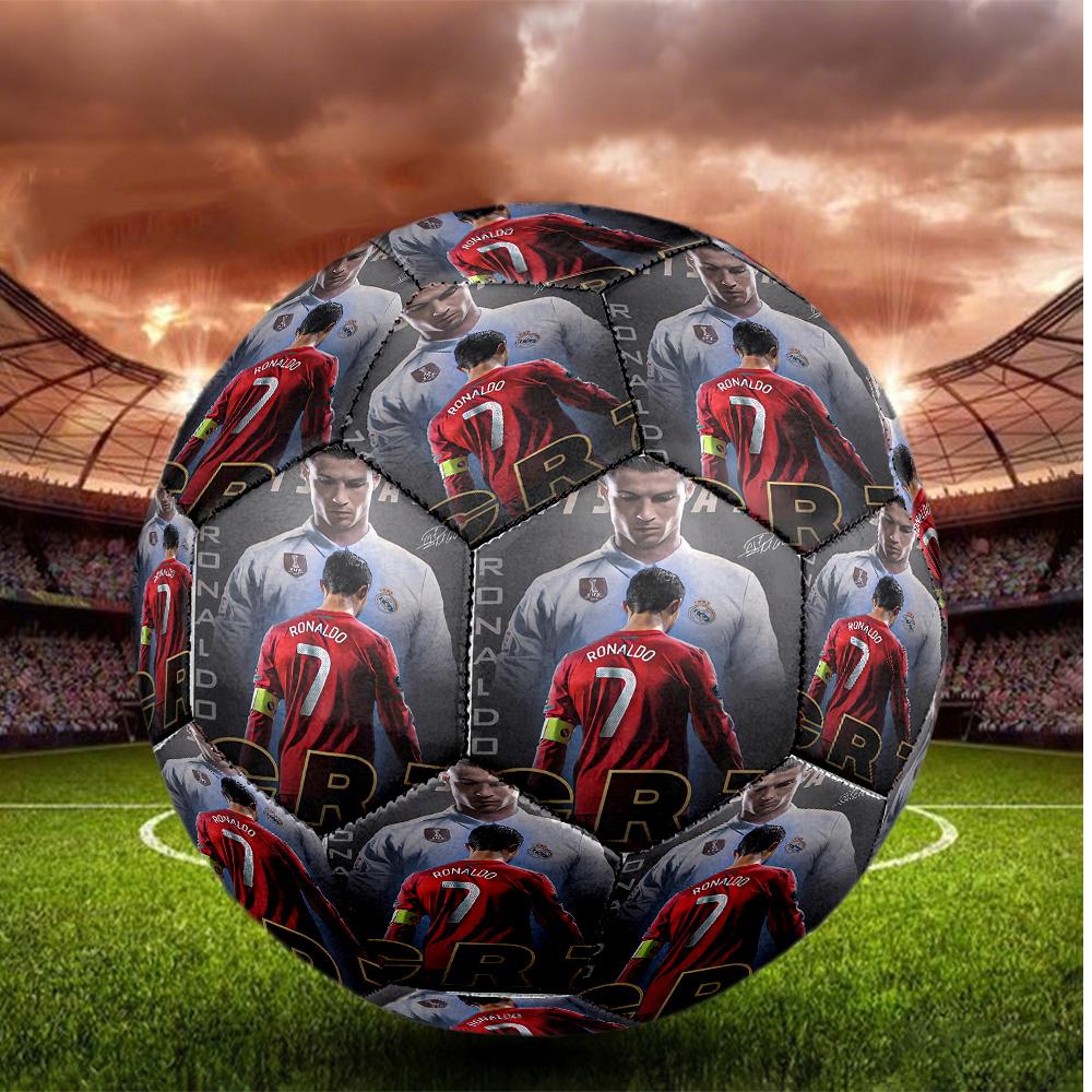 Cristiano Ronaldo Taglia 5 Pallone da Calcio Pallone da Calcio ad Alta Elasticità Per Competizione All'aperto Allenamento Quotidiano Gioco