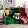Mexiko Fußballnationalmannschaft Emblem Gedruckte Decken Weiche Flanelldecken für Sofa Bett Geschenke für Männer Frauen Picknickdecke Weihnachtsgeschenke