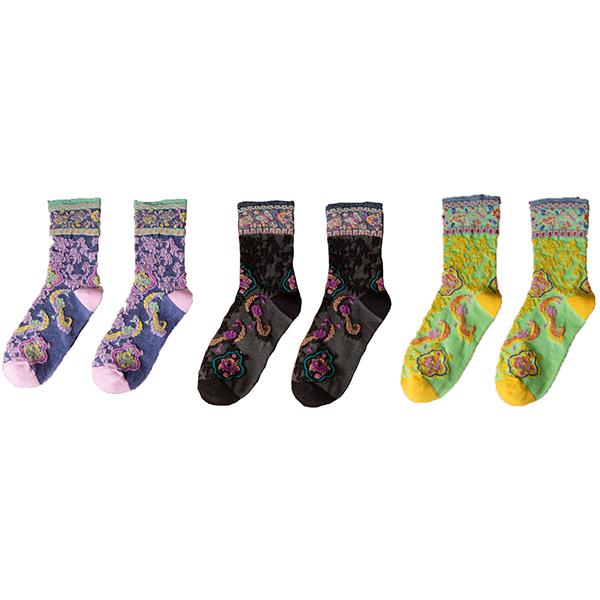 3 Pair Korean Style Women Socks Cotton Harajuku Ladies Winter Socks Set Kawaii Flower Print Fashion Streetwear Cute High Quality