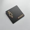 15*15CM Bathroom Indicator Sign Hanging Style Door Number Sign New Restroom Sign  Public Toilet