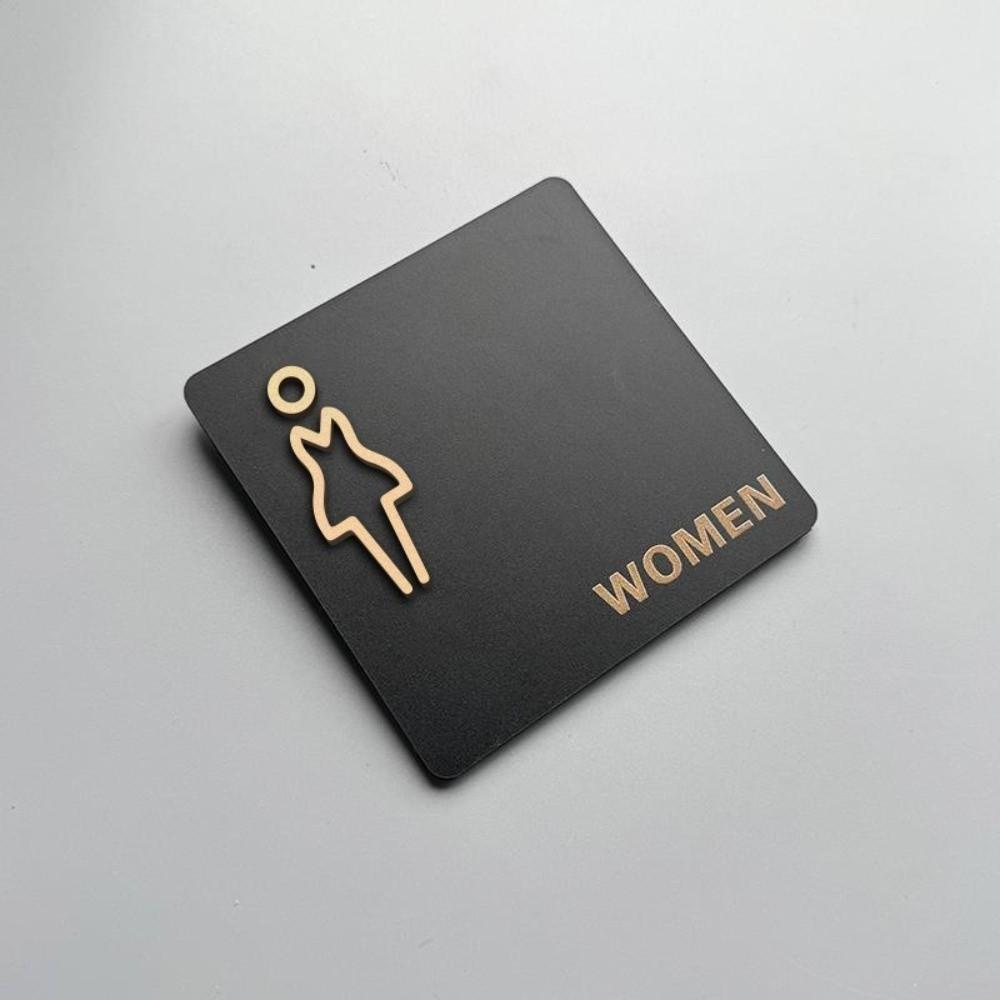 15*15CM Bathroom Indicator Sign Hanging Style Door Number Sign New Restroom Sign Public Toilet