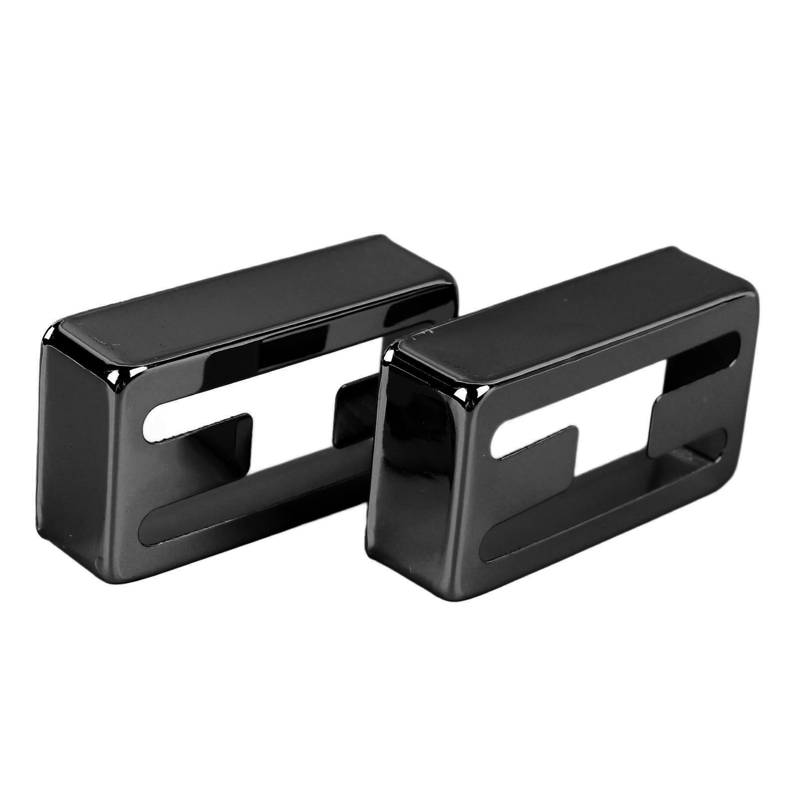 

2 шт. Чехол для звукоснимателя гитары с отверстием H, латунь высокой твердости, корпус звукоснимателя для электрогитары с двойной катушкой, черный