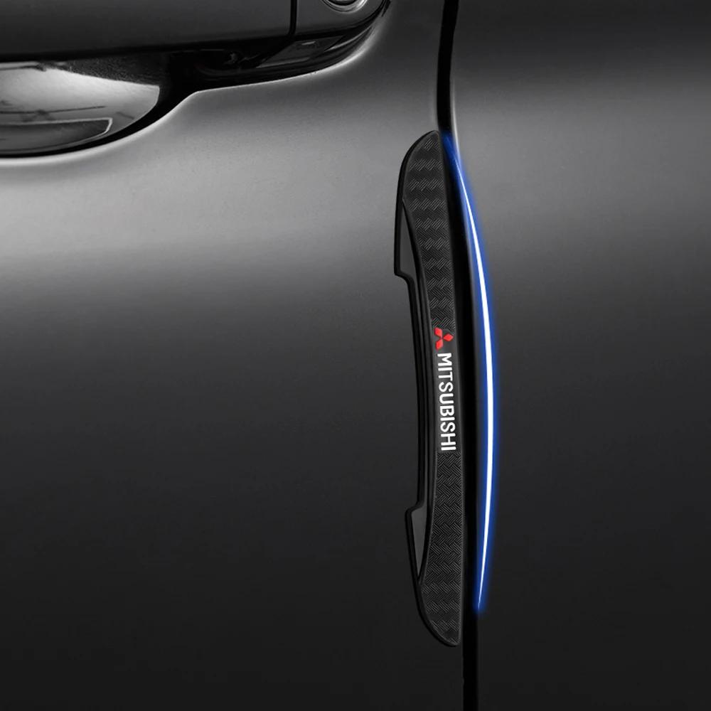 4PCS Car Door Side Edge Anti-Collision Bumper Strip Sticker for Mitsubishi Lancer Outlander ASX Ralliart YG2