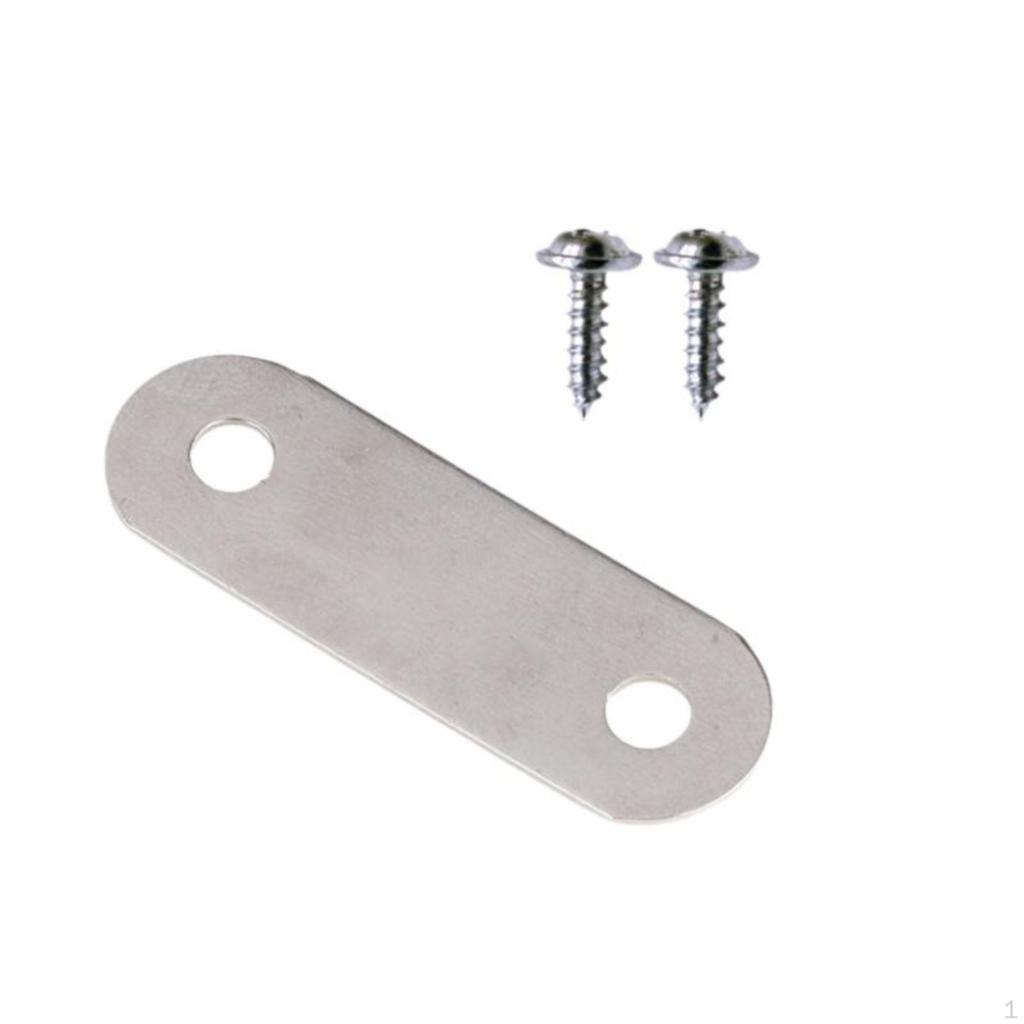 Frame Connector Bracket, Metal Corner Plate, sturdy Fixing, Furniture Repair Silver 1 1.5x4.6cm