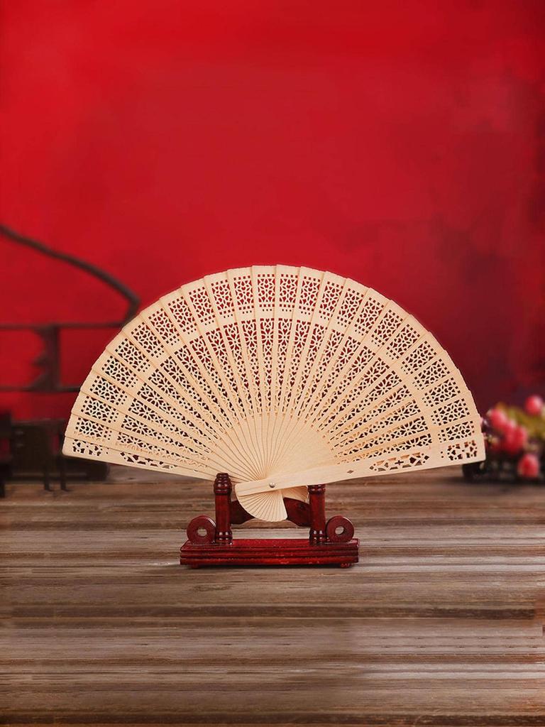 Chinese Style Black Vintage Hand Fan Folding Fan Chinese Dance Party Folding Fan