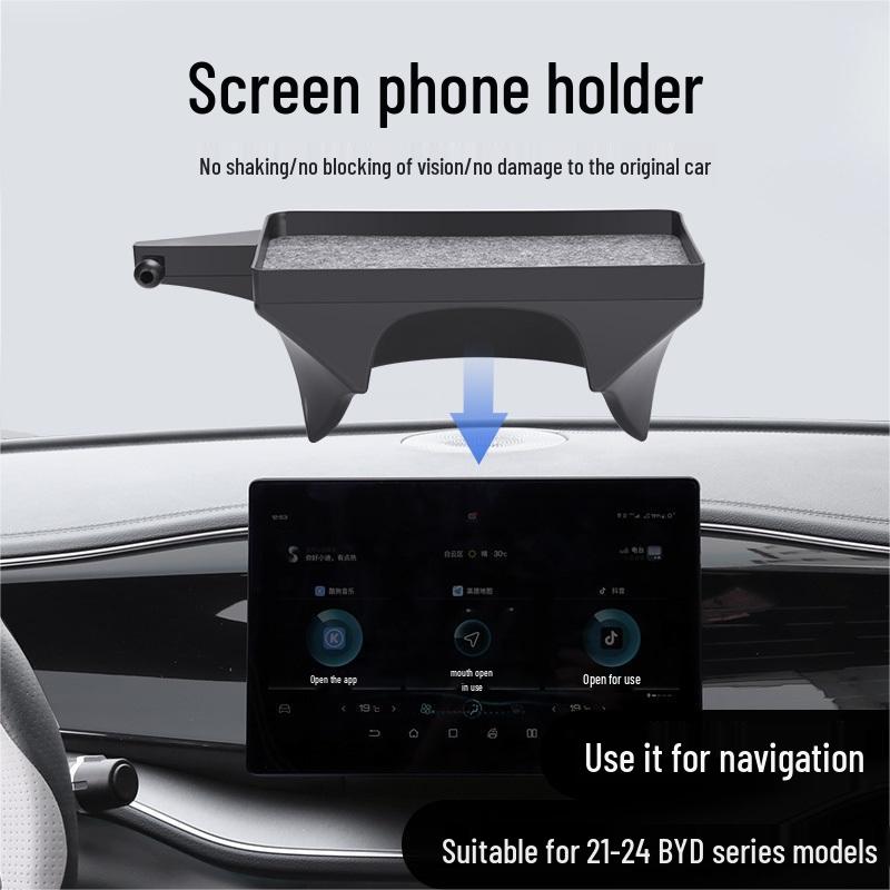 BYD Phone Holder Set: Compatible with BYD Song, Yuan, Qin, Seagull, Destroyer 05 for Travel