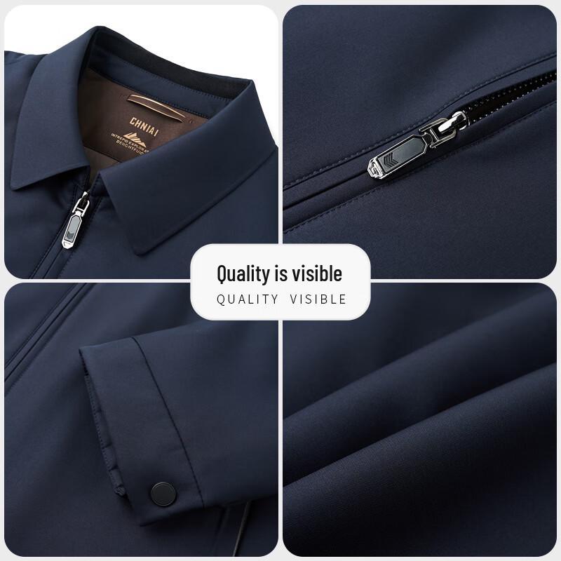 Firstview Men's Lapel Lamb Wool Lined Cotton Jacket FV25D1677