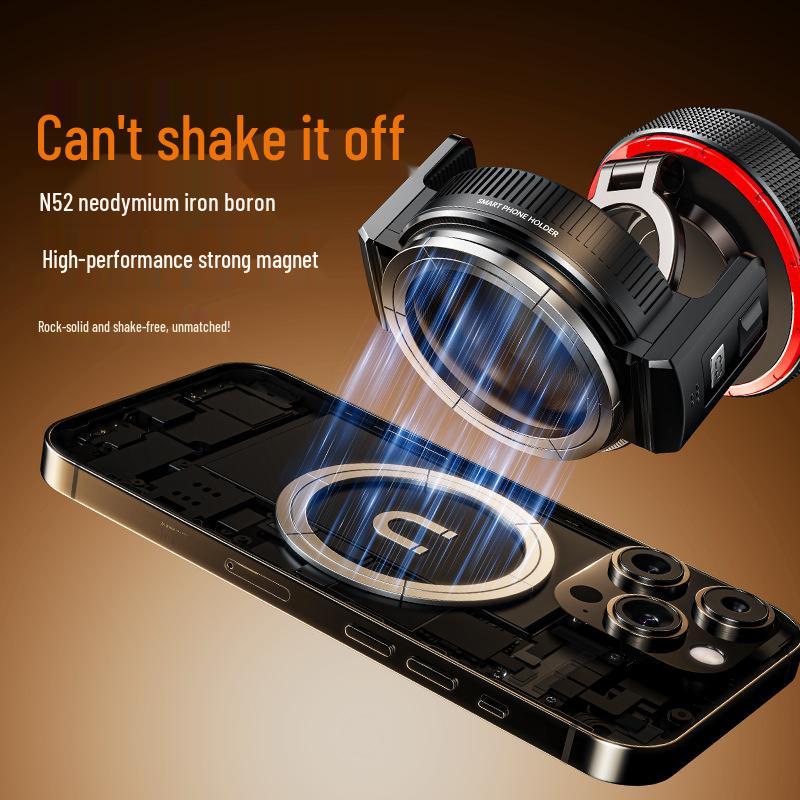 2026 Magnetic Phone Holder: Portable, Foldable, Adjustable Car Mount & Vacuum Suction Desktop Stand