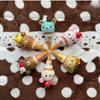 Anime Figure Kawaii Capsule Blind Box Ice Cream Bear Bead Chain Hanging Bag Doll Toy Model Decoration Pendant Birthday Gift