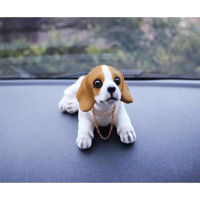 Car Doll Husky Beagle St Bernard Shepherd Shake Head Dog Decoration Car Interior Decoration Cute Creative Gift Tabletop Ornament