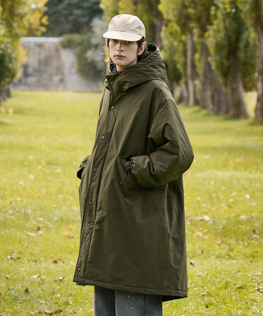 Fluke Adventure Fishtail Quilted Long Parka Fpj222 / 3 Colors