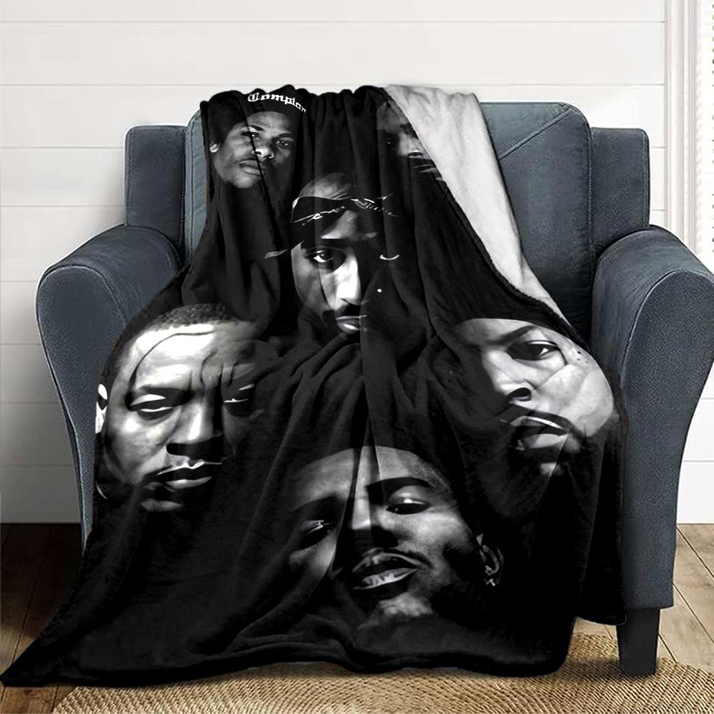 1Pc Eminem'S Urban Style Blanket For Couch Bed Plush Cozy Fuzzy Blanket Super Soft Warm Blankets For Fall And Winter 091895