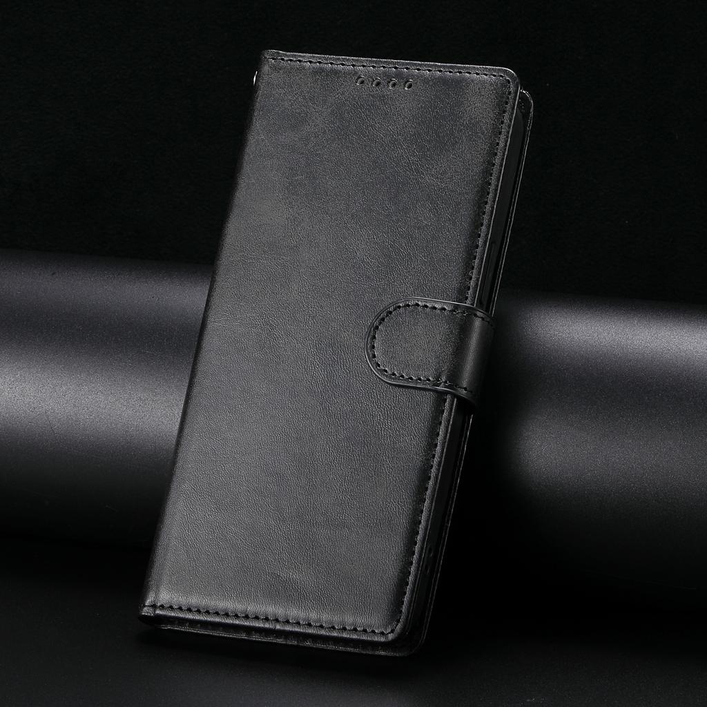 Business Leather Flip Case For Samsung S25 S26 Ultra S24 FE S23 S22 S21 Plus A17 A37 A57 A36 A56 A16 A26 Cards Solt Wallet over