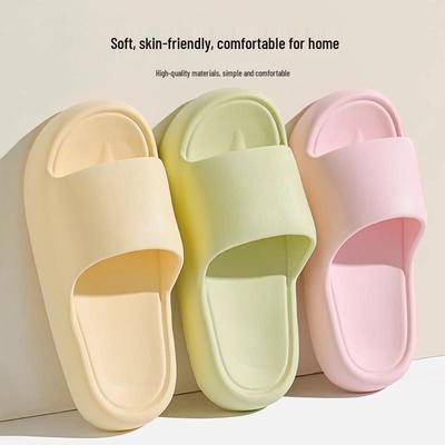 Chinelos de Casa Antiderrapantes para Interior para Mulheres e Homens, Sola Grossa Macia de EVA para Sala de Estar de Verão e Convidados.