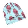 ZLIENSZUS Watercolor Pink Jellyfish Beanie Hat - Modern Adult with Jellyfish, Soft Pink Suitable for Streetwear, Casual Outfits, Layering for &, Versa