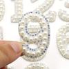 10Pcs Clothing Decal Diy Decoration Digital Patch Sparkling Crystal Pearl Digital Patch Clothing