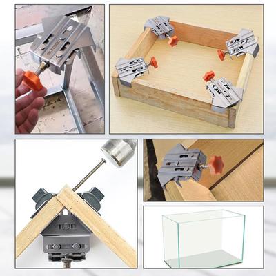 Woodworking Right Angle Clamp Carpenter Quick Positioning Clamp Stainless Steel 90 Degree Fixing Corner Clips for Wood Panel