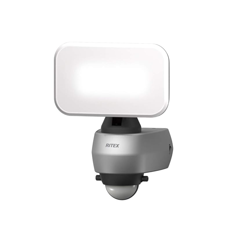 

Musashi sensor light silver Body size: width 12.8 x depth 11.8 x height 17.5cm 9W wide LED sensor light LED-AC309