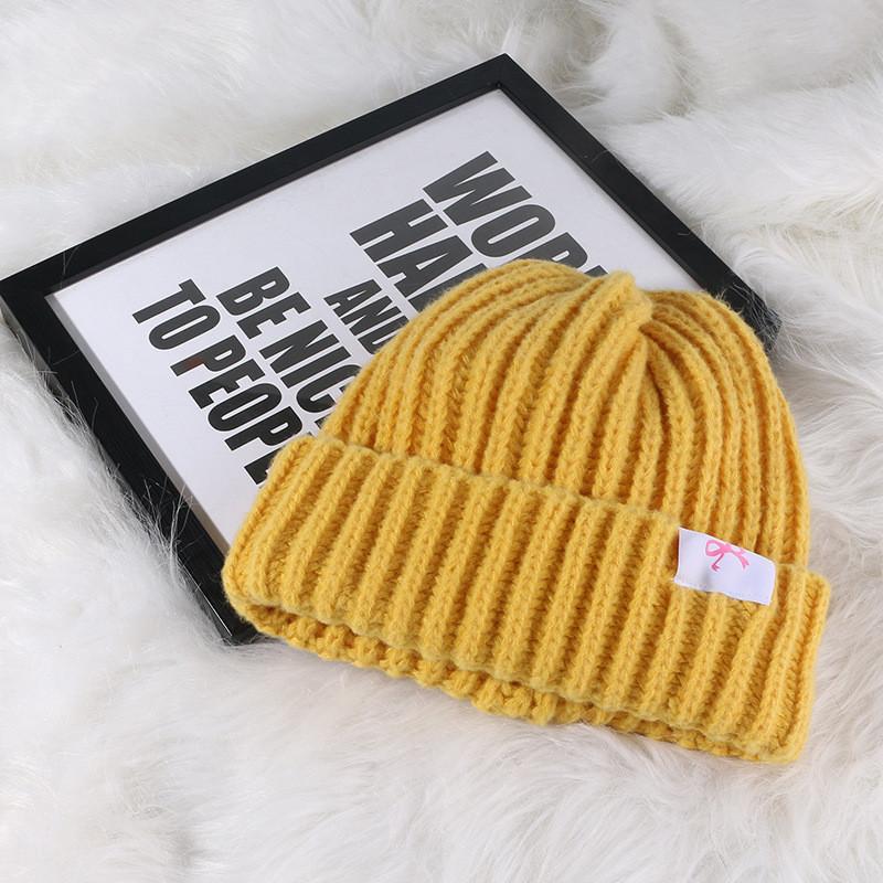 Soft And Comfortable Knitted Acrylic Hat For Women With Cute Bow Perfect For Winter And Autumn Fashion