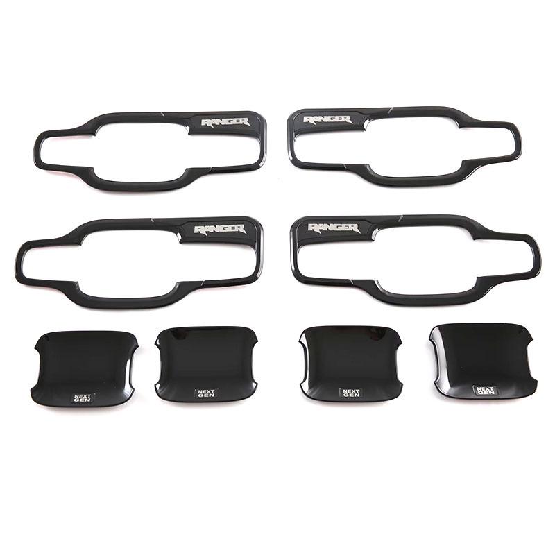 21-24 Ford Ranger Interior & Exterior Trim Kit: Mirror, Door Bowl, Handle, Fuel Cap, Armrest, Shift Lever