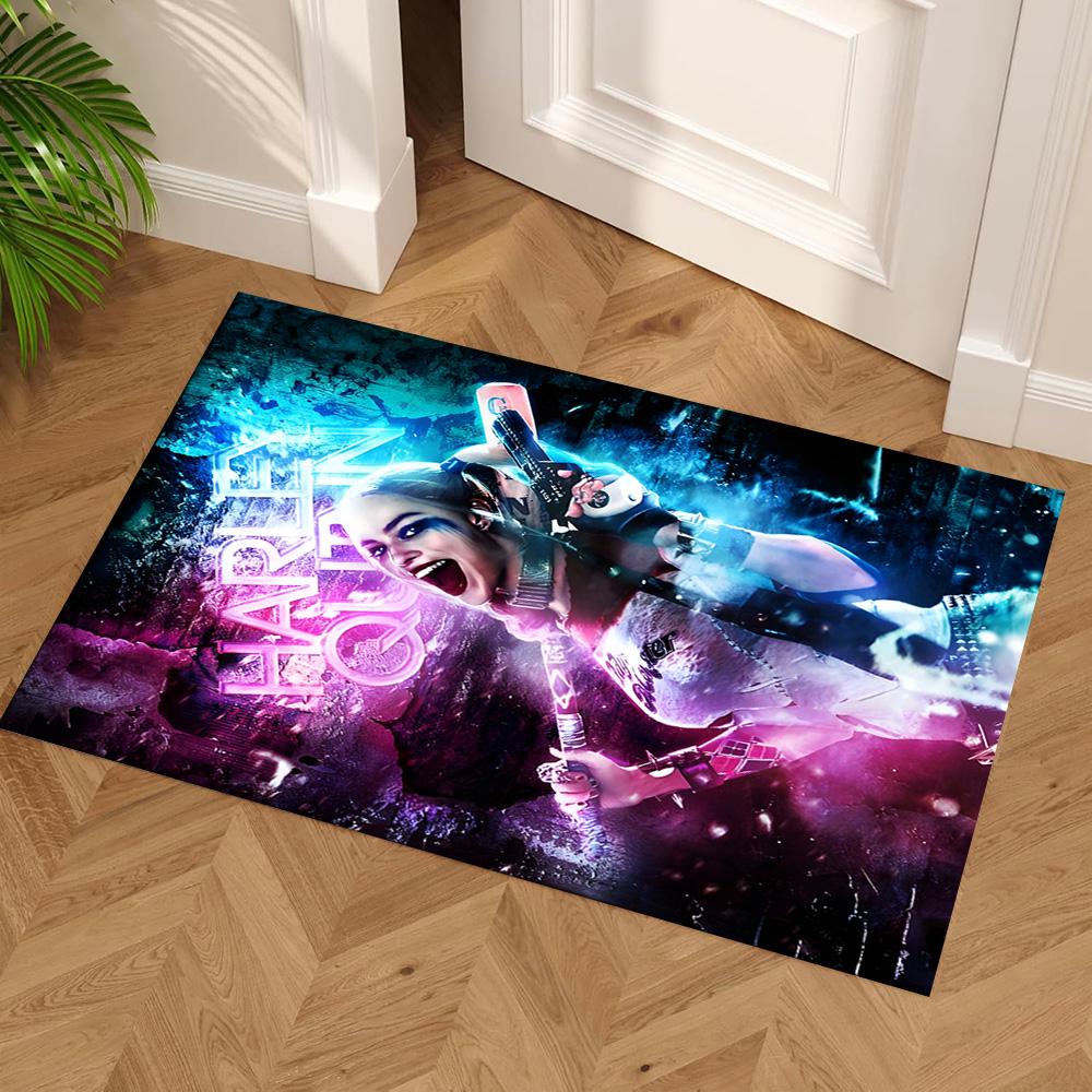 Harley Quinn's Chaos Carpet Suitable for Study room Hallway Dining Room Entryway Anti-slip Rug Office home decor Wedding Party Gift