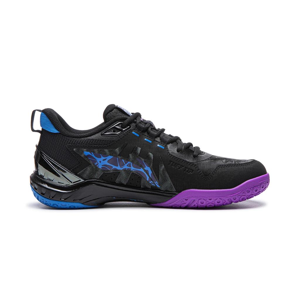 Li-Ning Badminton Shoes Unisex Low-top Black/Fluorescent Grape Purple